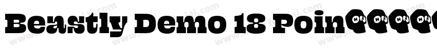 Beastly Demo 18 Poin字体转换